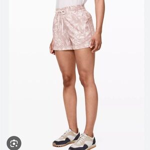 Lululemon Pink Patterned Shorts